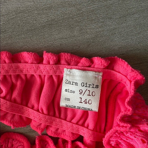Zara Kids Pink Ruffle Bikini Set - Picture 4 of 6